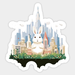 Rabbit Bunny Animal Beauty Nature City Discovery Sticker